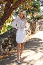 Dahlia White Floral Dress