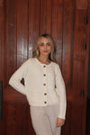 Estey Knit White Cardigan