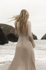 Emery Taupe Rib Maxi Dress