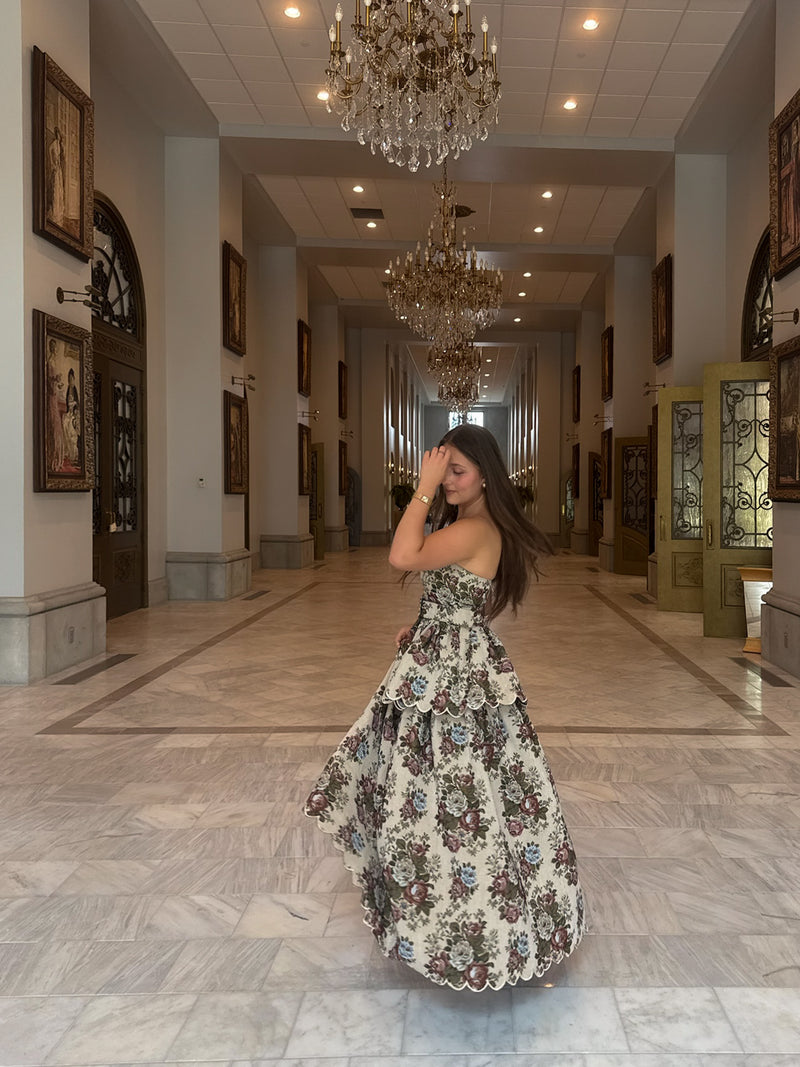 Daisy Tiered Scallop Dress