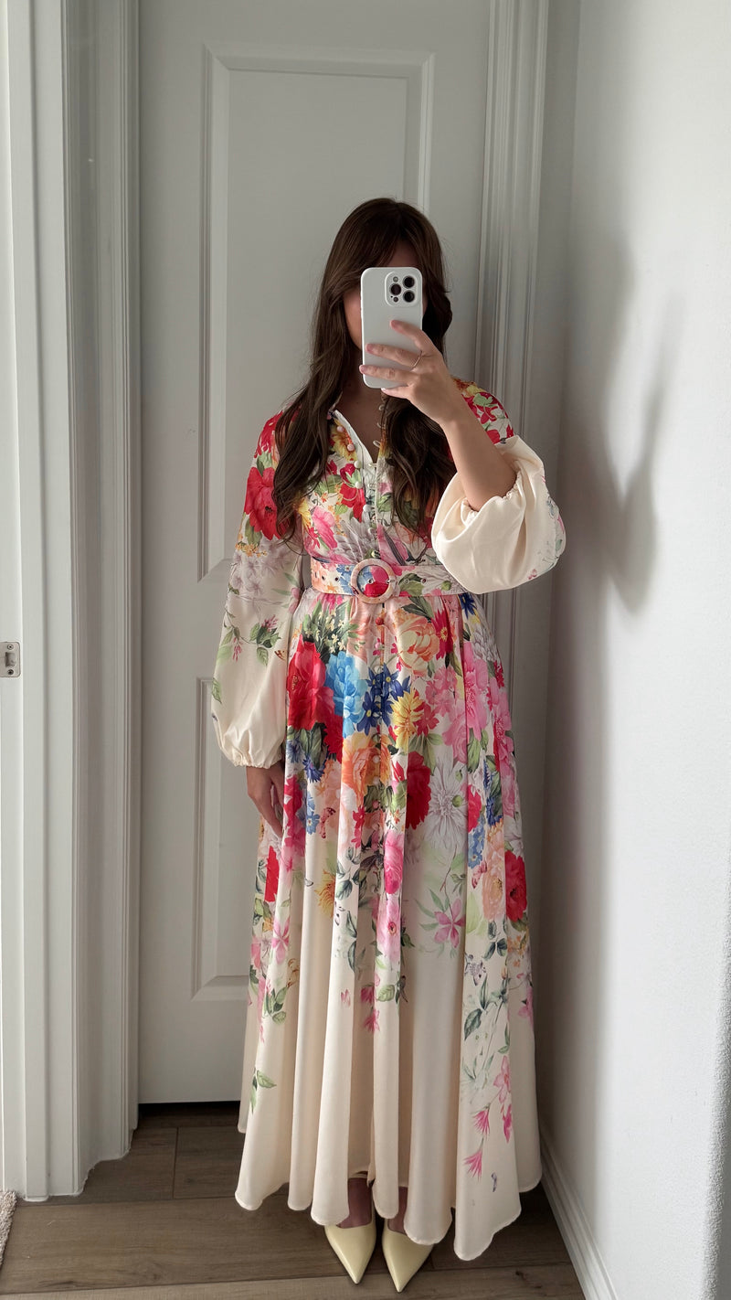 Sheryl Floral Midi Dress