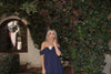 Rosette Navy Mini Dress