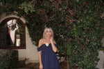 Rosette Navy Mini Dress