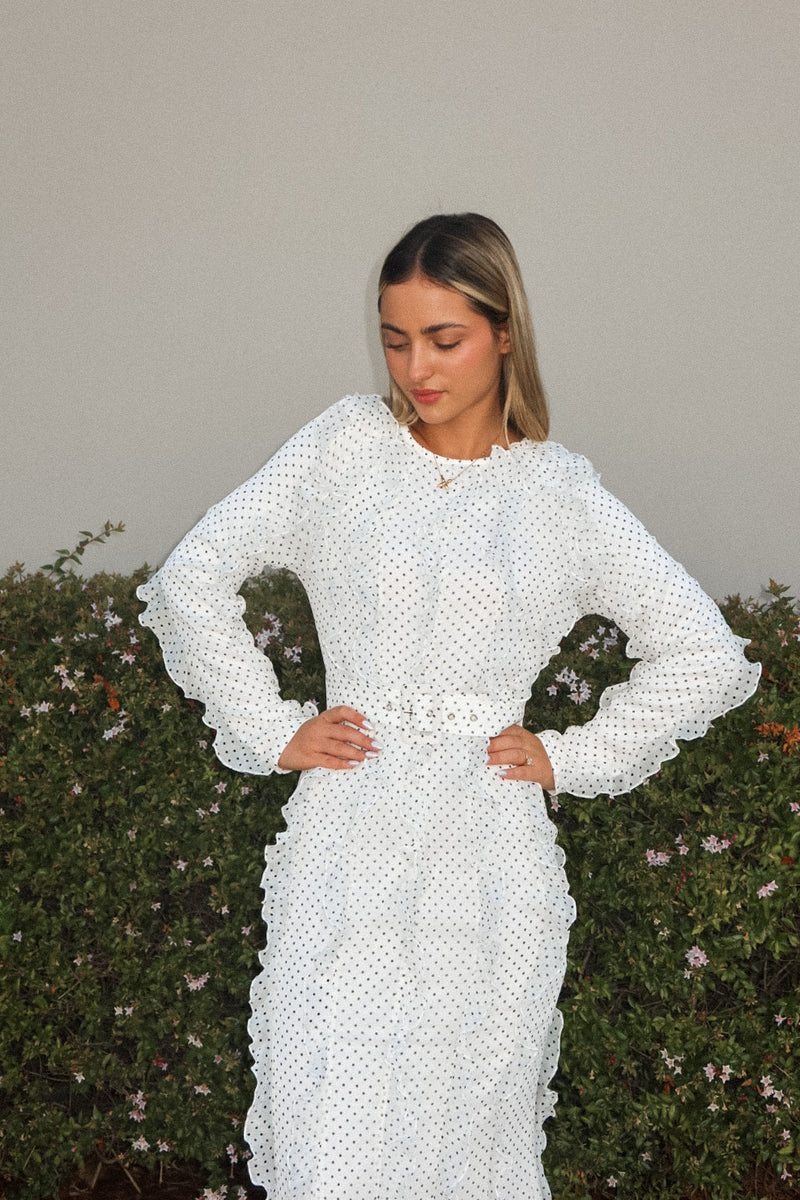 Kate Frill White Maxi Dress