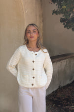 Estey Knit White Cardigan