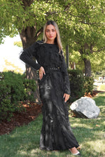 Kate Frill Black Maxi Dress