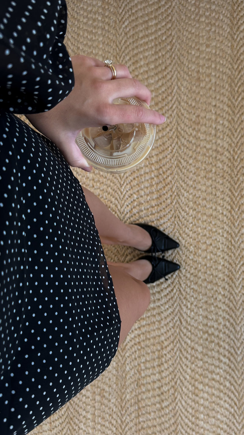 Edalene Mini Polka Dot Dress