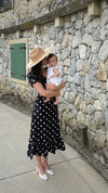 Eleanor Black Polka Dot Dress