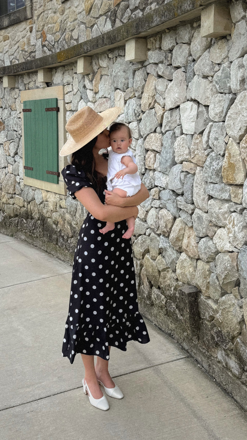 Eleanor Black Polka Dot Dress