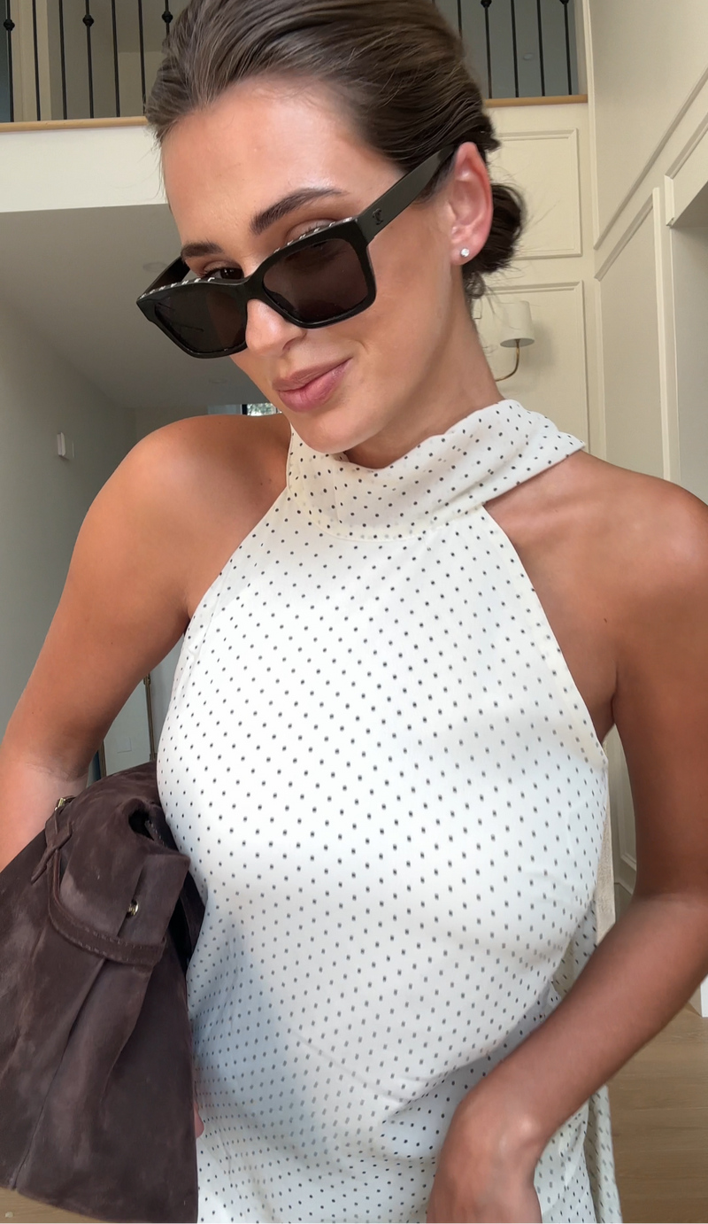 Polka Dot Maxi Dress