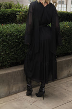 Camille Black Midi Dress