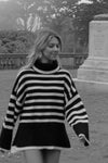 Victoria Striped Turtleneck Knit