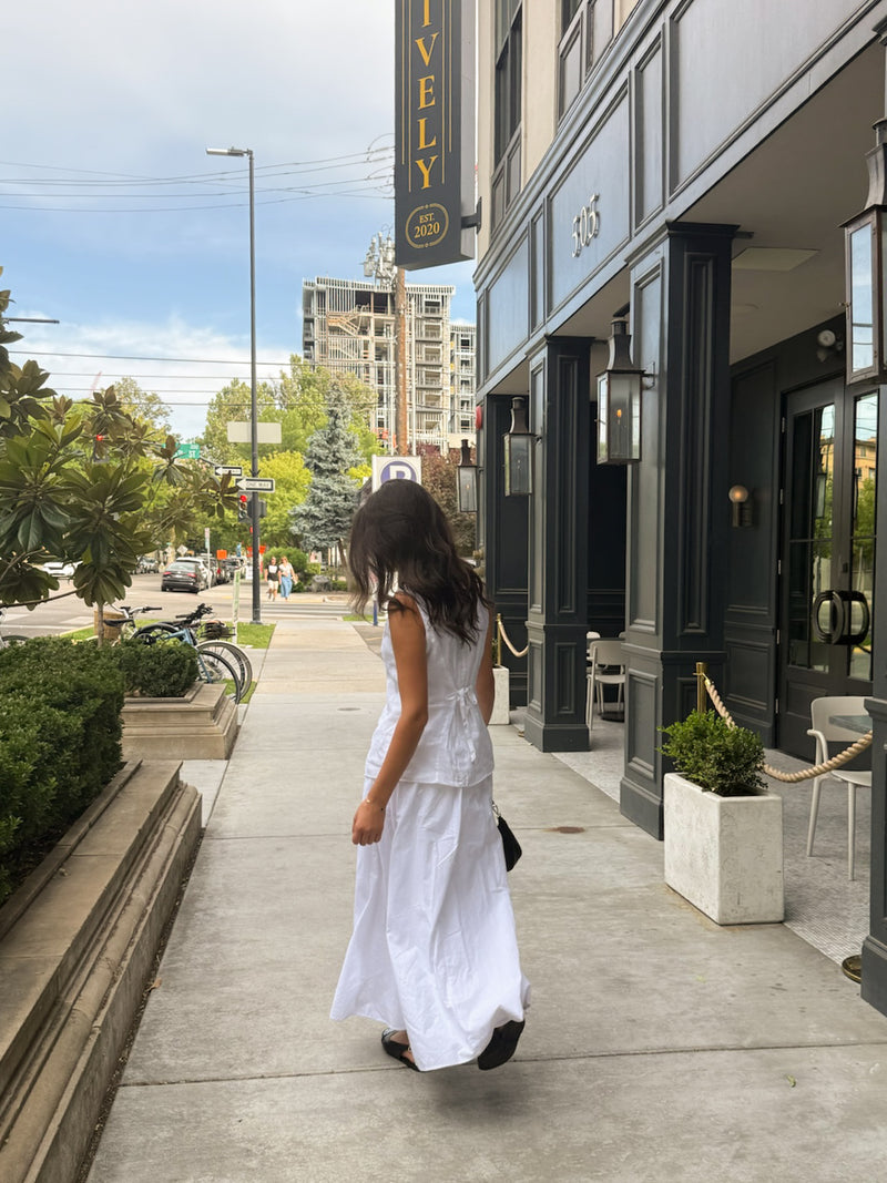 Layne Poplin Maxi Skirt