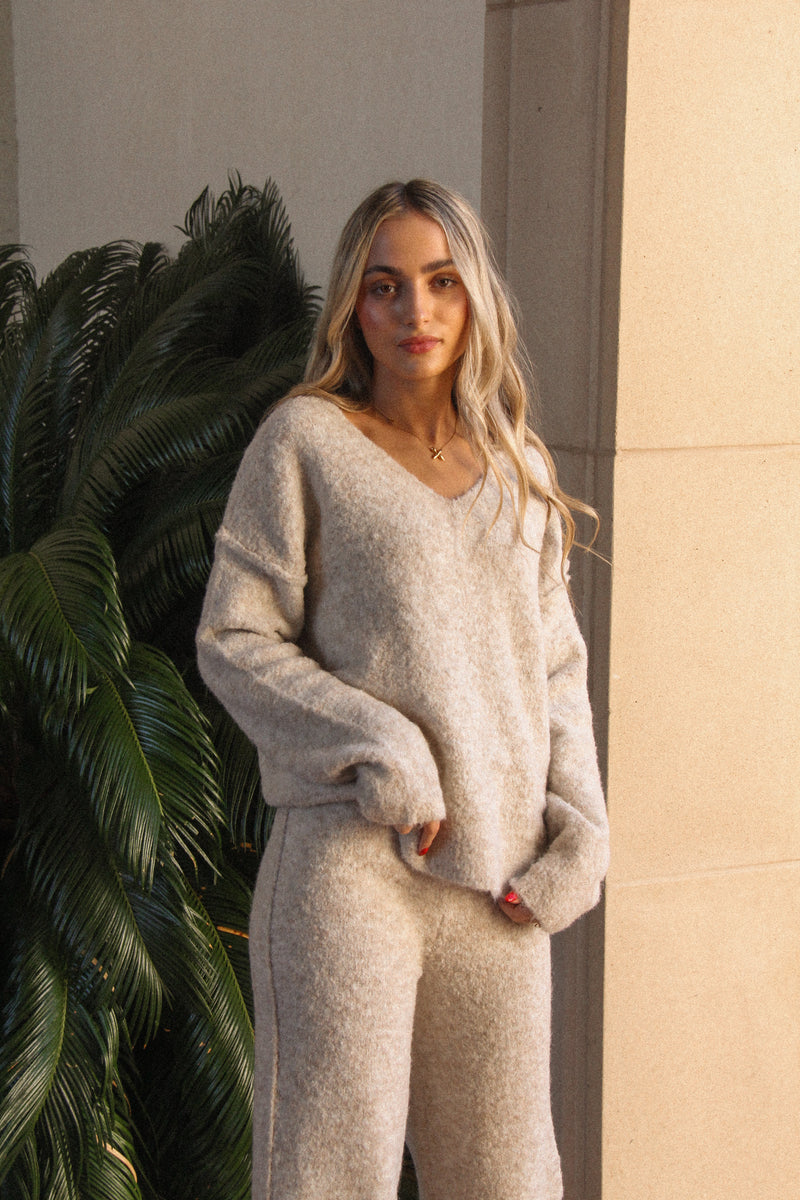Zoey Shearling Lounge Pullover and Pant Set