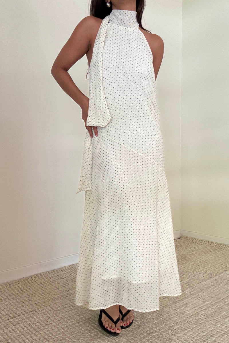 Polka Dot Maxi Dress