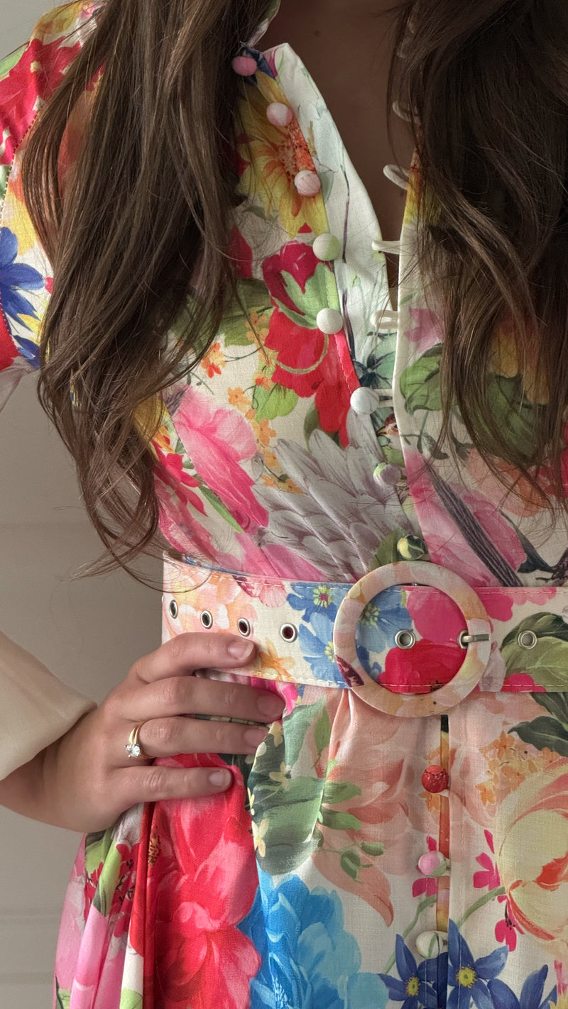 Sheryl Floral Midi Dress