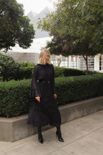 Camille Black Midi Dress