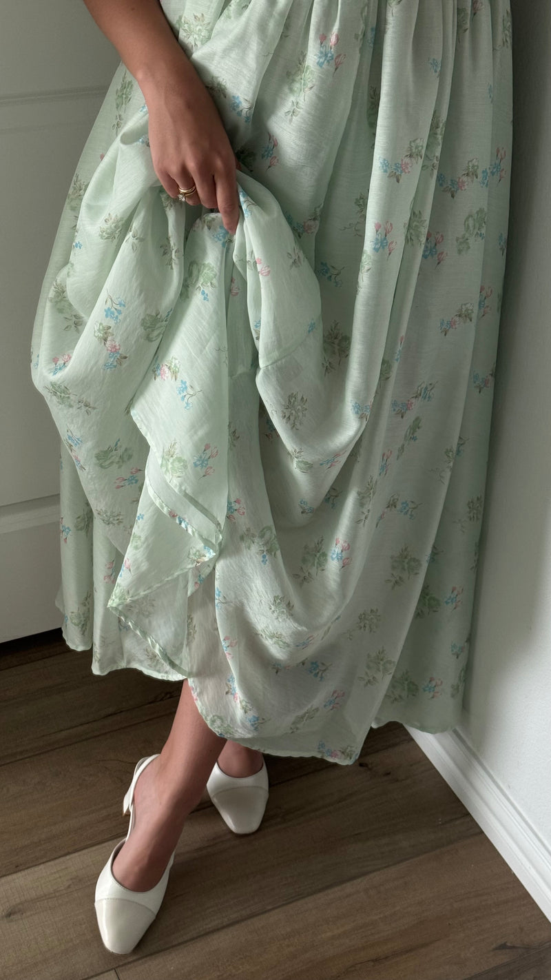 Balmy Sage Midi Dress