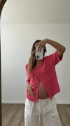 Odette Fuchsia Knit Jacket - FINAL SALE