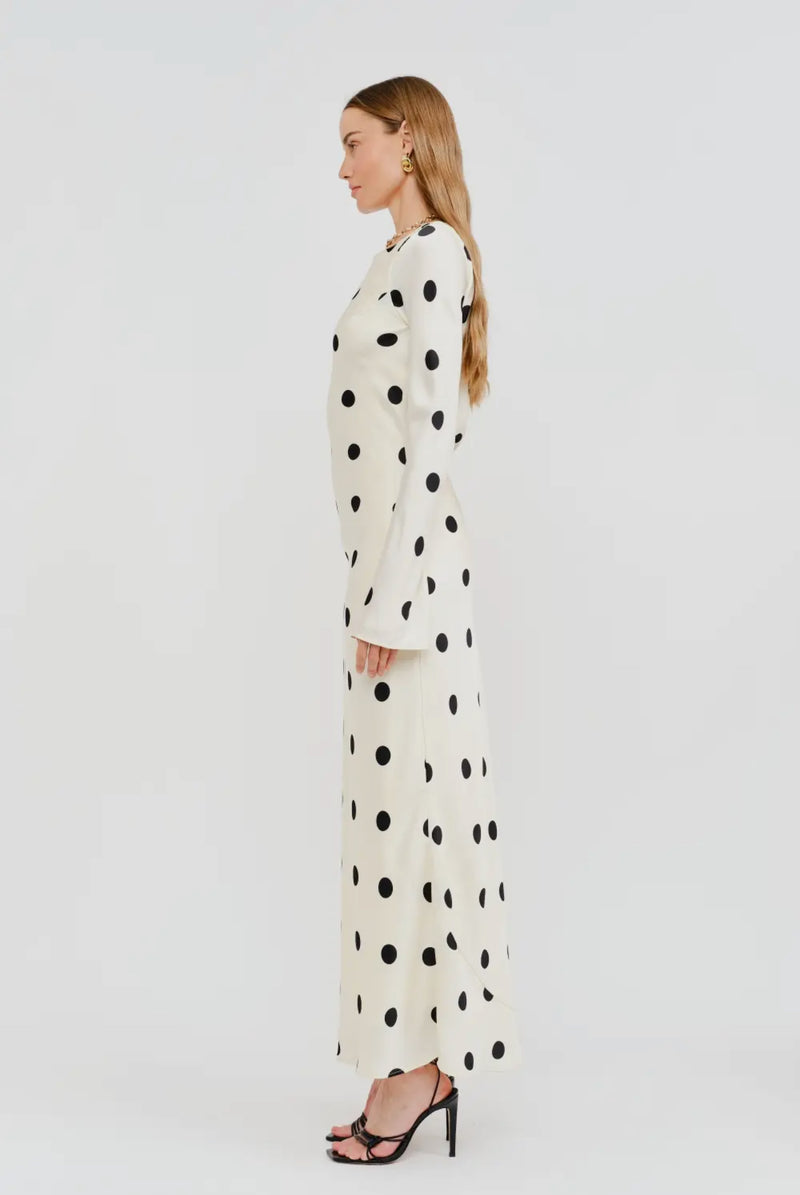 Elegant Eliora Polka Dot Dress
