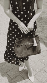 Eleanor Black Polka Dot Dress