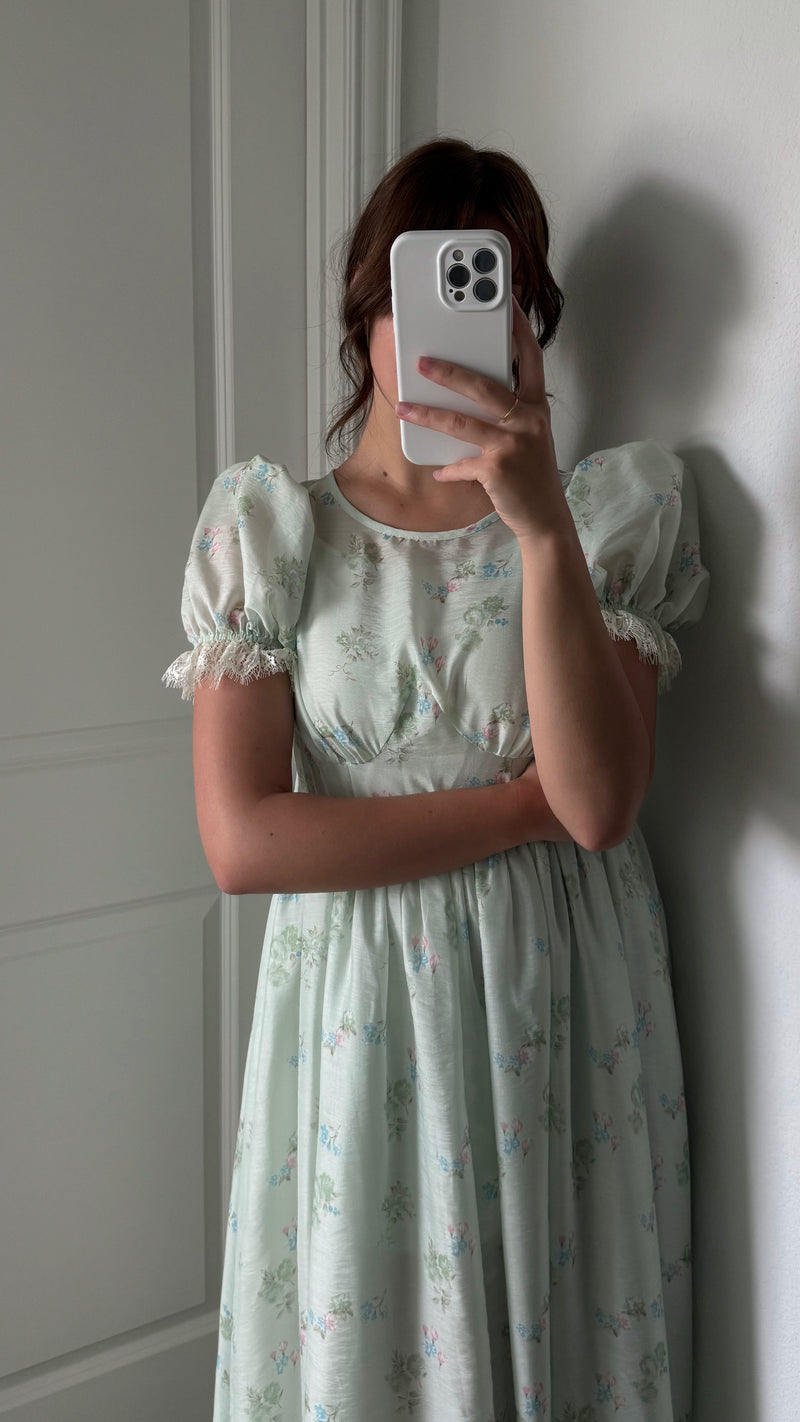 Balmy Sage Midi Dress