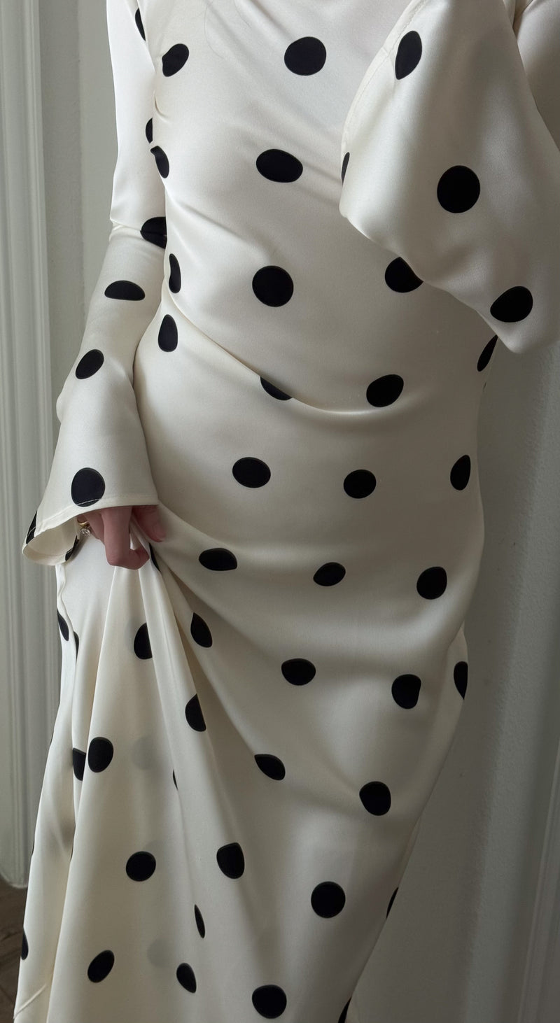 Elegant Eliora Polka Dot Dress