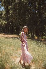 Primrose Pink Floral Midi Dress