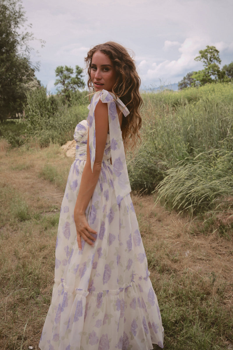Rosie Lavender Midi Dress