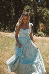 Primrose Sage Floral Midi Dress