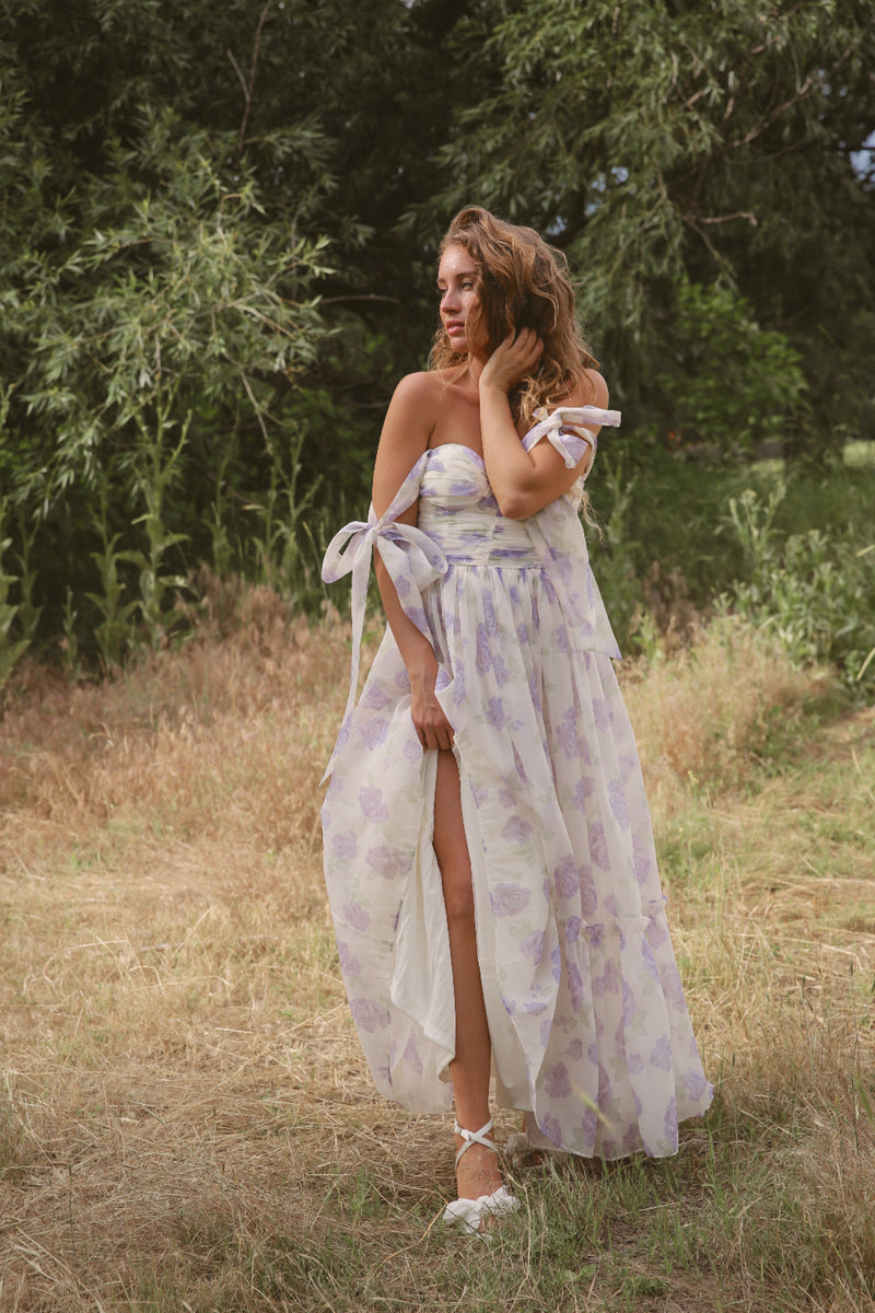 Rosie Lavender Midi Dress