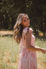 Primrose Pink Floral Midi Dress
