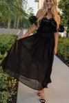 Anya Black Pleated Skirt