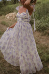 Rosie Lavender Midi Dress