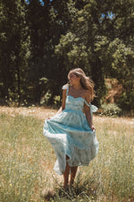 Primrose Sage Floral Midi Dress