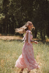 Primrose Pink Floral Midi Dress