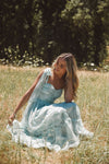 Primrose Sage Floral Midi Dress