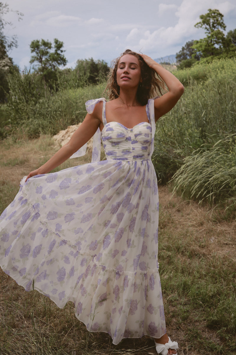 Rosie Lavender Midi Dress