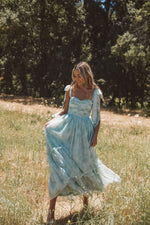 Primrose Sage Floral Midi Dress