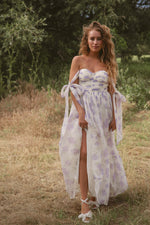 Rosie Lavender Midi Dress
