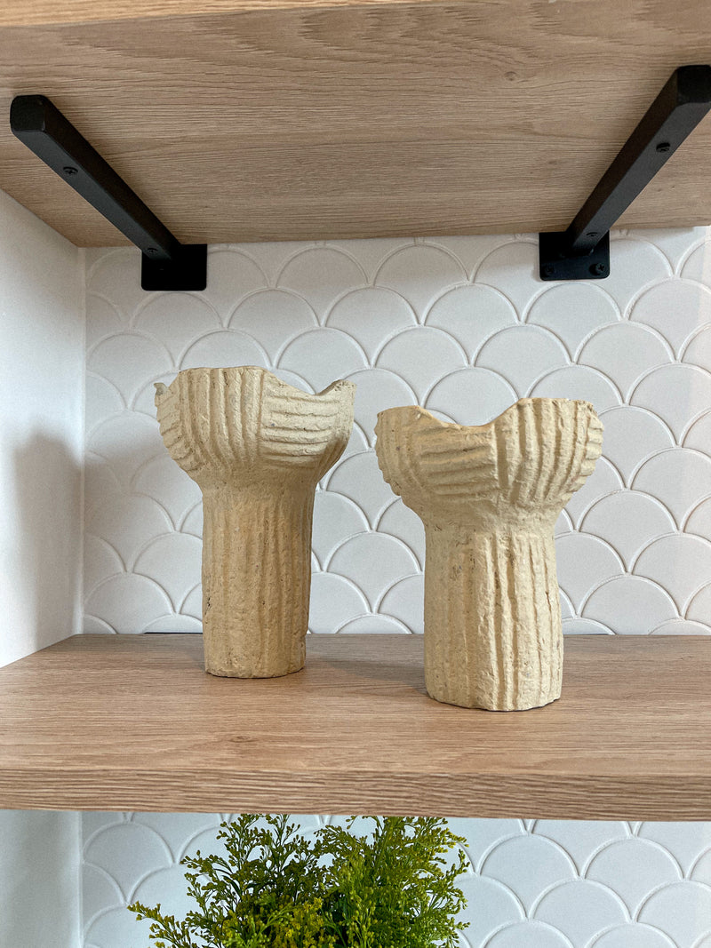 Natural Handmade Paper Mache Vase - LLACIE 