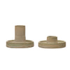 Stoneware Taper Holders, Set of 2 (Each Varies) - LLACIE 