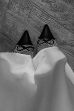 Tweed Black Ballet Flats