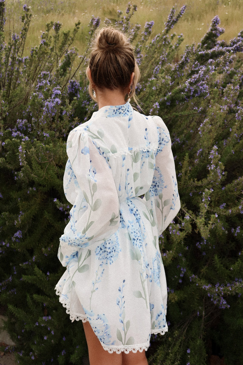 In Bloom Blue Floral Dress