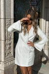 Cheers White Blazer Dress