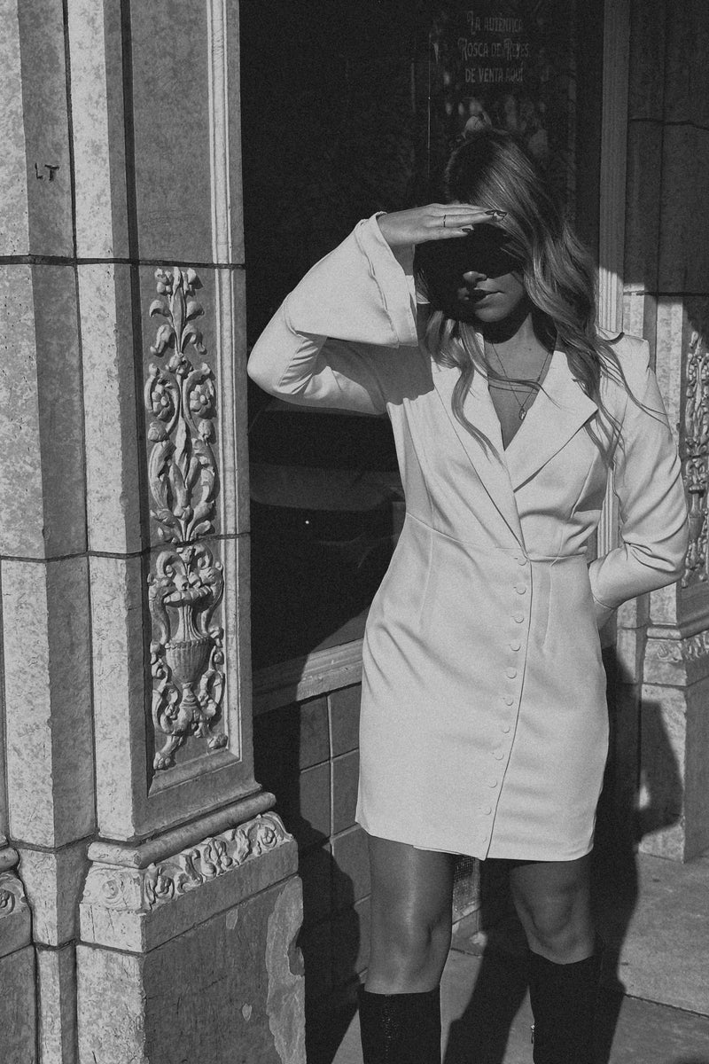 Cheers White Blazer Dress