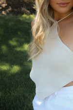 Tobi Off White Crochet Knit Top - LLACIE 