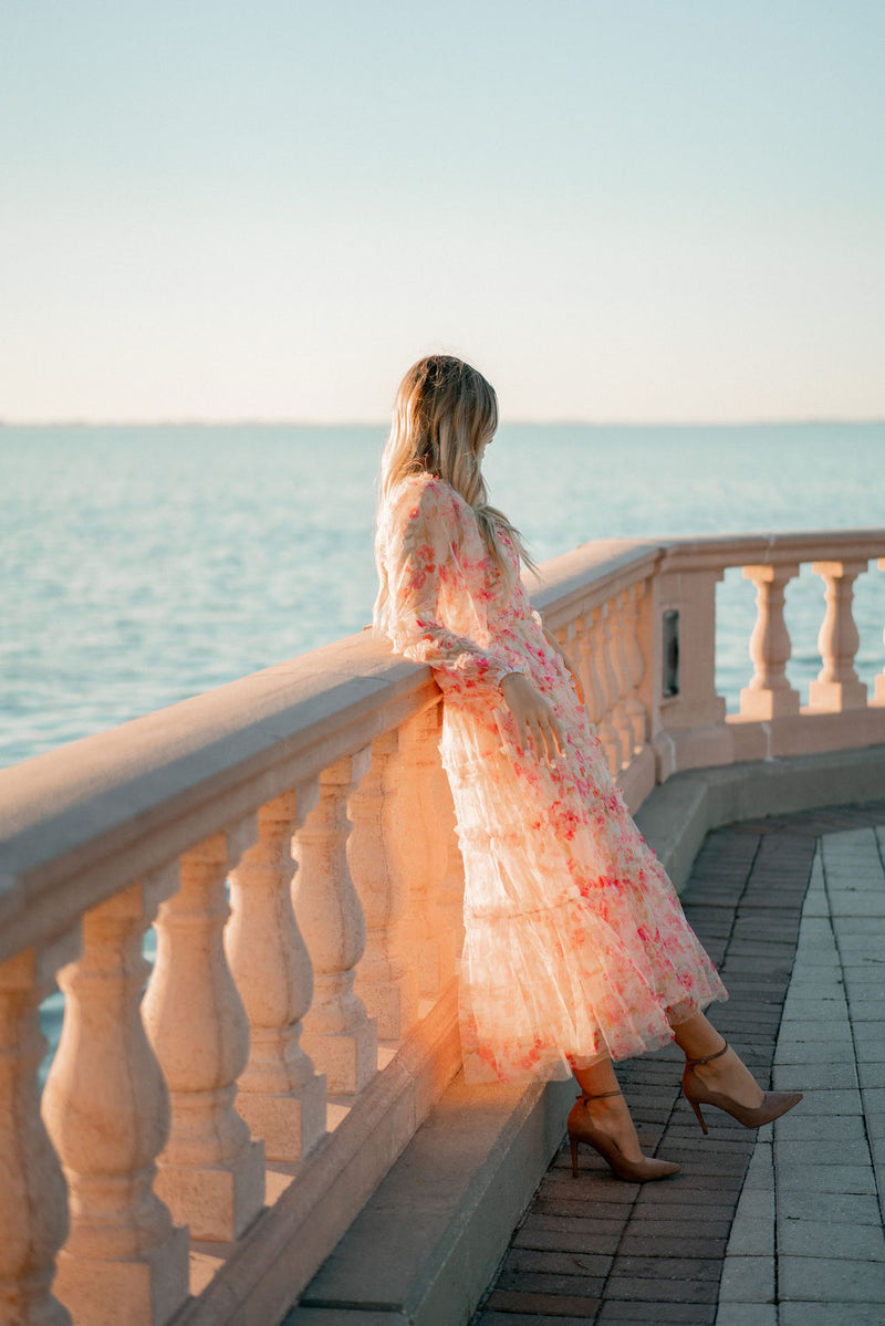 Dahlia Floral Tulle Dress