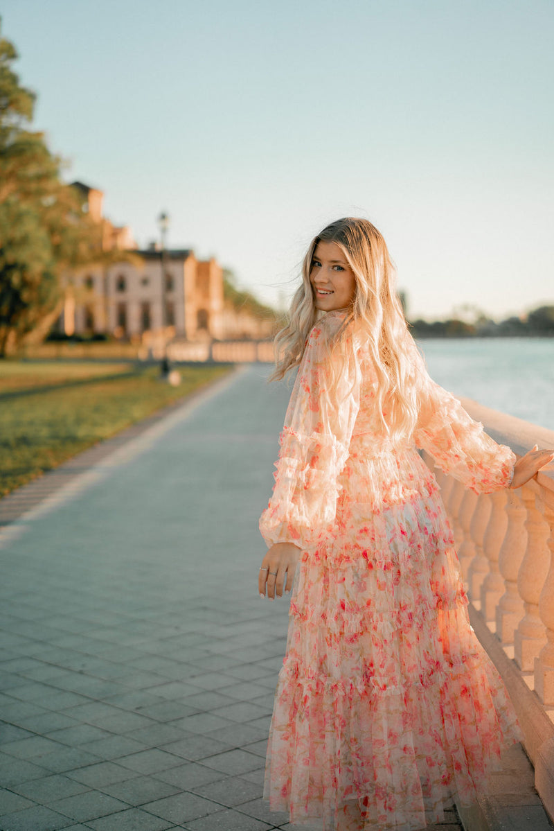 Dahlia Floral Tulle Dress